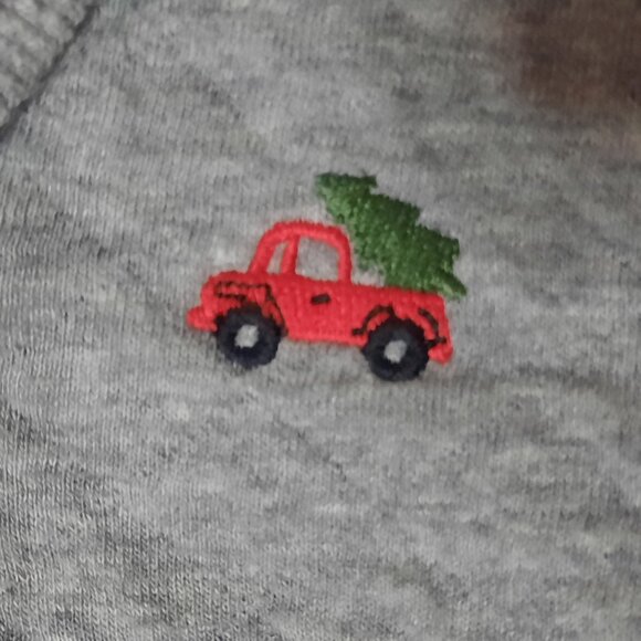 2 Baby Christmas Outfits, Carters Sweatsuit, Carters Onepiece Pants, Bundle, LN - Picture 4 of 13